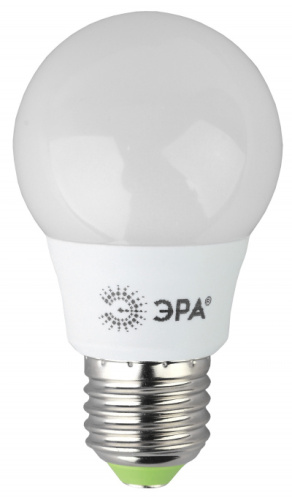 ЭРА Лампа светодиодная LED A55-6W-827-E27 (диод,груша,6Вт,тепл,E27) (Б0028008)