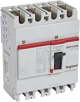 LEGRAND Выключатель автоматический в литом корпусе фиксированный 60А четырехполюсный, 10кА (027016 )