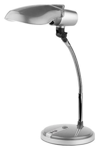ЭРА NE-301-E27-15W-S Светильники настольные  наст.светильник NE-301-E27-15W-S серебро (Б0004463) фото 2