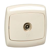 SCHNEIDER ELECTRIC РОНДО Розетка телевизионная оконечная скрытая слоновая кость (RAT-1-SI)