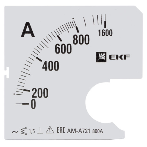EKF Шкала сменная для A721 800/5А-1,5  PROxima (s-a721-800)