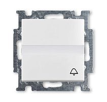 ABB BASIC 55 Кнопка звонковая НО с полем для надписи альпийский белый (1413-0-1086)