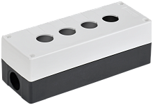 IEK Корпус КП104-Р для кнопок 4 места белый  (BKP10-4-K01-R)
