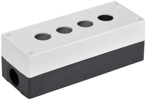 IEK Корпус КП104-Р для кнопок 4 места белый  (BKP10-4-K01-R)