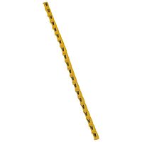 LEGRAND Duplix Буквы маркировочные  (V) черное/желтое  (600шт) (038431 )