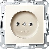 SCHNEIDER ELECTRIC Механизм розетки без заземляющего контакта бежевыйЙ (MTN2001-0344)