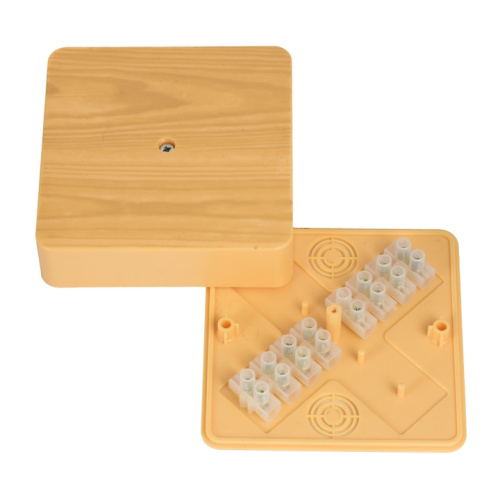 EKF Коробка разветвительная КМР-030-032кг 100х100х25 с клеммником светлое дерево PROxima (plc-kmr-030-032kg-s)