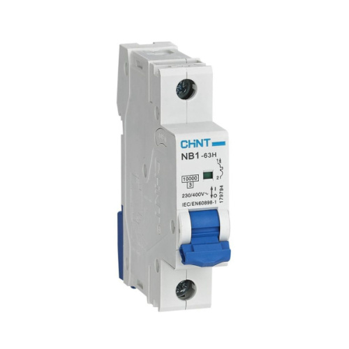 CHINT Выключатель автоматический 1P 63А C 6кА DB NB1-63 (179626) CHINT Выключатель автоматический 1P 63А C 6кА DB NB1-63 (179626)