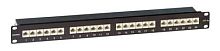 DKC Патч-панель экранированная 19дюйма 1U CAT6A RJ45 LSA 24 порта (RN6APPF241BK)