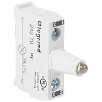 LEGRAND Блок подсветки для индикаторных кнопок 230В, накладной, под винт, цвет красный (024270 )