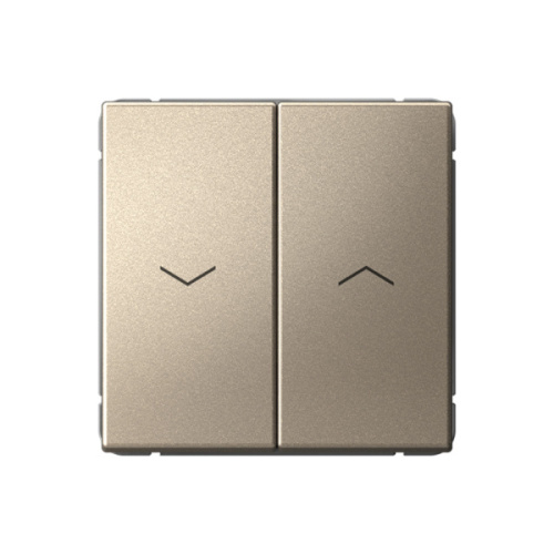 Systeme Electric ARTGALLERY 2-клавишный выключатель для жалюзи, 2х сх.4, 10А, механизм, шампань (GAL000519)