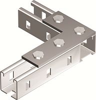 DKC Пластина соединительная 90х140мм L-образная 4отверстия горячеоцинкованная (BMD1022HDZ)