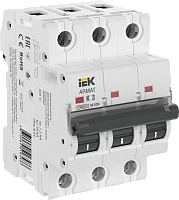 IEK ARMAT Выключатель автоматический трехполюсный M10N  K 3А (AR-M10N-3-K003)