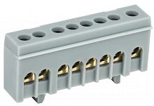 IEK Шина L фаза корпусный изолятор на DIN-рейку ШНИ-6х9-8-К-Ср