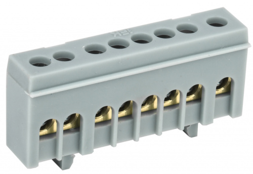 IEK Шина L фаза корпусный изолятор на DIN-рейку ШНИ-6х9-8-К-Ср IEK Шина L фаза корпусный изолятор на DIN-рейку ШНИ-6х9-8-К-Ср