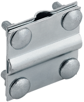 IEK Зажим крестообразный с разделителем полоса/пруток-полоса/пруток 40/12мм оцинкованная сталь HDZ  (ZCC18-14-1-12-40)