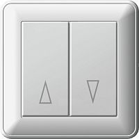 SCHNEIDER ELECTRIC Выключатель для жалюзи В59 скрытый двухклавишный белый (VS416-253-18)