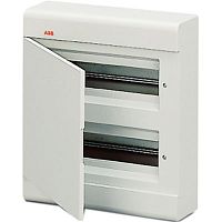 ABB Щит распределительный навесной ЩРн-П-24, IP40, пластиковый, непрозрачная дверь серый (12454)