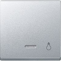 SCHNEIDER ELECTRIC Клавиша с окошком для светоиндикатора СВЕТ алюминий (MTN430960)