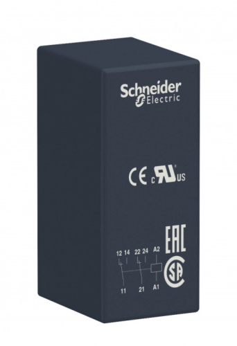 SCHNEIDER ELECTRIC Реле промежуточное RSB 2CO 24В 8А переменный ток (RSB2A080B7)