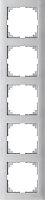 SCHNEIDER ELECTRIC M-Pure Рамка 5 постов алюминий (MTN4050-3660)