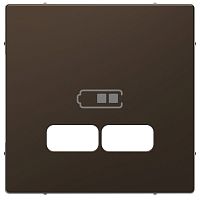 SCHNEIDER ELECTRIC Накладка центральная MERTEN D-Life для USB механизма 2.1А мокко (MTN4367-6052)