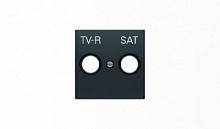 ABB Накладка для TV-R-SAT розетки SKY черный бархат  (8550.1 NS)  (2CLA855010A1501)