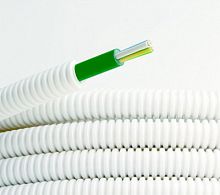 DKC Электротруба ПЛЛ гибкая гофр. не содержит галогенов д.20мм цвет белыйс кабелем ППГнг (А)-HF 3x1,5мм (8L82050HF )