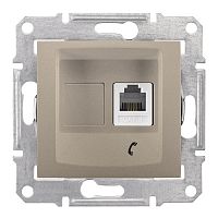 SCHNEIDER ELECTRIC Sedna Розетка телефонная RJ11 в рамку титан (SDN4101168)