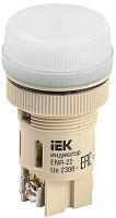 IEK Лампа ENR-22 сигнальная белая с подсветкой неон 240В (BLS40-ENR-K01)