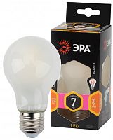 ЭРА Лампа светодиодная филаментная F-LED A60-7W-827-E27 frost  (филамент, груша мат., 7Вт, тепл, Е27) ЭР (Б0035031) ЭРА Лампа светодиодная филаментная F-LED A60-7W-827-E27 frost  (филамент, груша мат., 7Вт, тепл, Е27) ЭР (Б0035031)