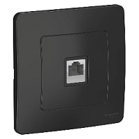 SCHNEIDER ELECTRIC BLANCA скрытой установки розетка телефонная RJ11, антрацит (BLNIS011006)