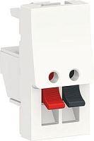 SCHNEIDER ELECTRIC Аудиорозетка UNICA MODULAR 1 модуля белый (NU348718)