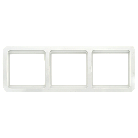 EKF Лондон Рамка 3 поста горизонтальная белая (EEM-G-303-10)
