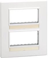 SIMON Рамка 4 поста. 8 мод. Белая. (27851-35)