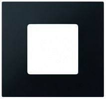 SIMON Рамка-декор на 1 пост для 2700610-03., S27Pl, Артик чёрный (2700617-086)