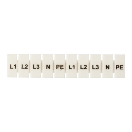 EKF Маркеры для JXB-ST 2,5 с символами L1, L2, L3, N, PE  (10 шт.)  PROxima (zb-st-2.5-L-1-3)