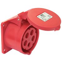 DKC Розетка кабельная 16A 3P+E 400V скрытая IP44 (DISF040164)