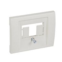 LEGRAND Galea Life Лицевая панель для розетки телефонной TАЕ жемчужный (771542 )