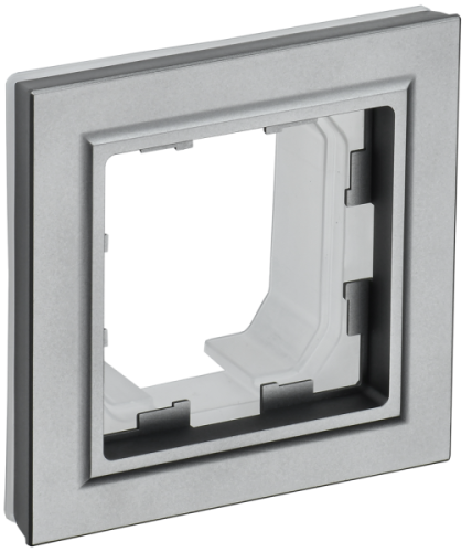 BRITE Рамка 1 пост IP44 РУ-1-БрС-44 сталь (BR-M12-44-K46)