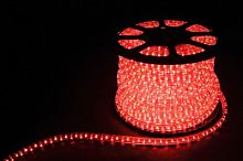 FERON Дюралайт светодиодный LEDх72/м красный трехжильный кратно 2м бухта 50м (LED-F) (26067)