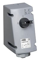 ABB Розетка на поверхность с выключателем и блокировкой 16А 3P+N+E  (416MVS1WH)  (416MVS1WH)  (2CMA163270R1000)