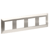 IEK SKANDY Рамка 4-местная SK-F34N металл никель  (SK-M42-M-K50)