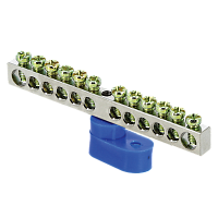 EKF Шина нулевая N 63.12  (1 изолятор стойка) никель (sn1-63-12-1)