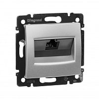 LEGRAND VALENA Розетка компьютерная RJ45 UTP в рамку алюминий (770238 )