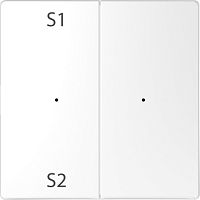 SCHNEIDER ELECTRIC Клавиша D-Life PlusLink 2-ная с S1/S2 пусто белый лотос SD (MTN5226-6035)