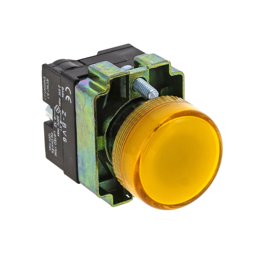 EKF Лампа сигнальная BV65 желтая с подсветкой (xb2-bv65) фото 2