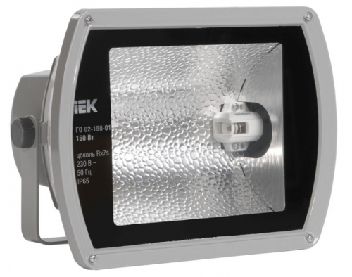 IEK Прожектор ГО 02-150-01 150Вт Rx7s симметричный серый IP65 (LPHO02-150-01-K03)