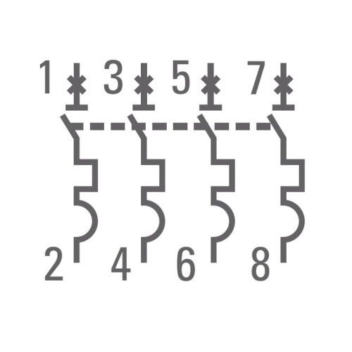 EKF Выключатель автоматический четырехполюсный 25А С ВА47-63 4.5кА PROxima (mcb4763-4-25C-pro) фото 4