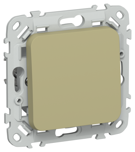 FLITE Выключатель 1-клавишный проходной 10А ВС61-1-0- оливковый (FI-V12-0-10-1-K26)